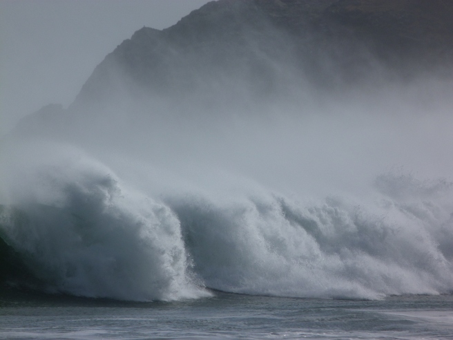 More waves at Eorodale,  taken from Port of Ness