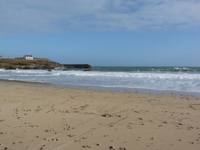 Looking towards Port of Ness, from the Beach