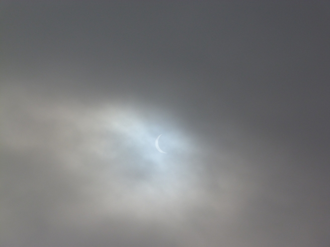 Partial eclipse at the start